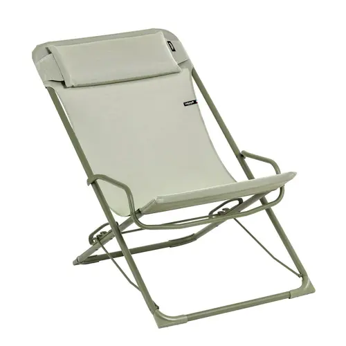 Transat transaswing colorblock Lafuma coloris vert en acier - 60 x 83 x 91 cm