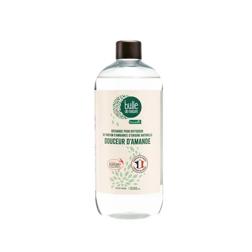 Recharge de parfum senteur douceur d'amande contrôlée par Ecocert Greenlife Bulle de Nature par botanic® - 500 ml