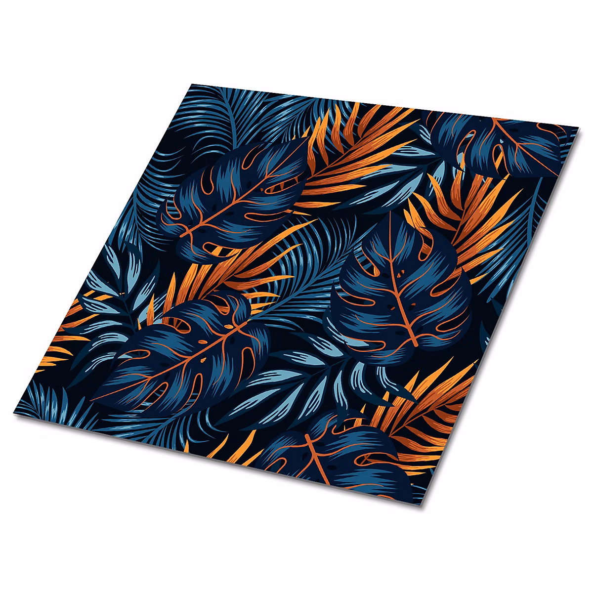 Carreaux vinyle Tulup 30 × 30 cm Feuilles exotiques 9 pcs