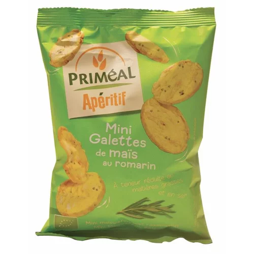 Mini galettes de maïs au romarin 50 g PRIMEAL