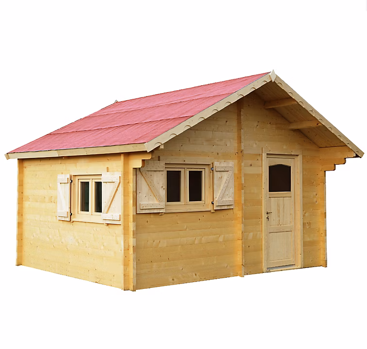 Abri de jardin 24.96 m2 bois naturel Habrita CZ 5040.02 | Abri de jardin