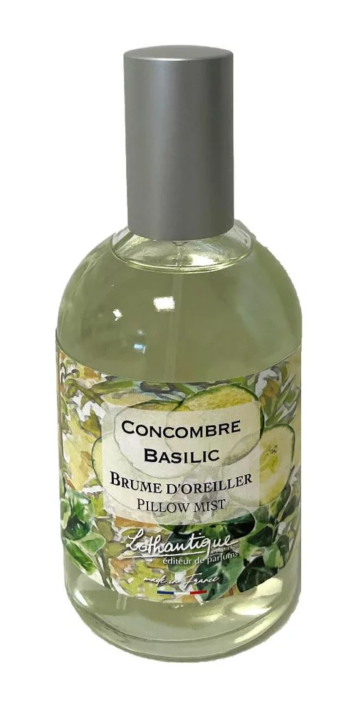 Brume d'oreiller Lothantique Jardin d'aquarelles Concombre Basilic – 100 ml
