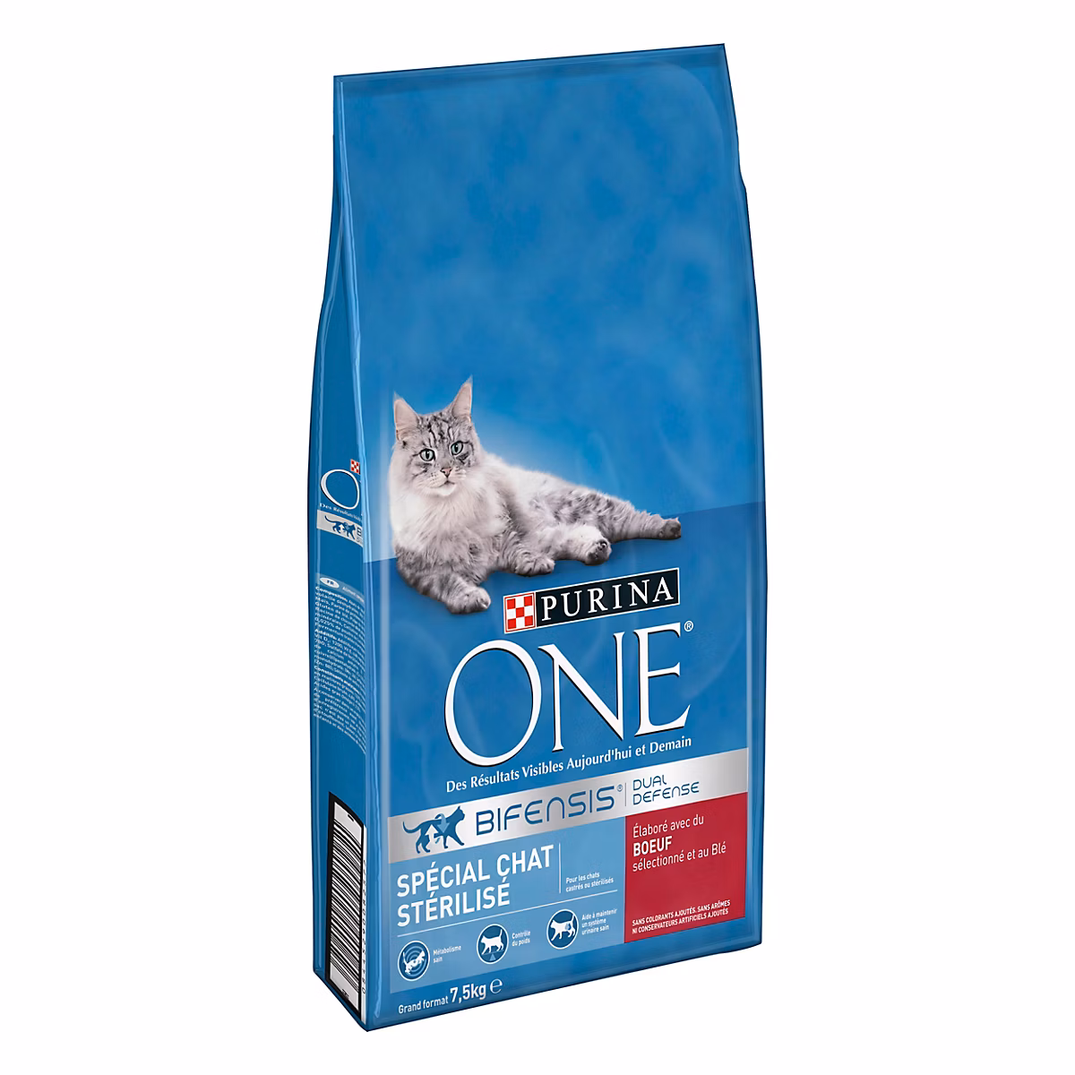 Croquettes pour chat Stérilisé au bœuf Purina One 7 – 5 kg