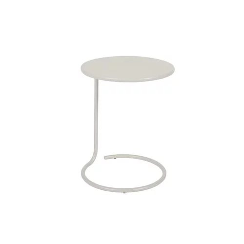 Table basse déportée Coolside coloris gris argile en acier Fermob - Ø42 x 53 cm