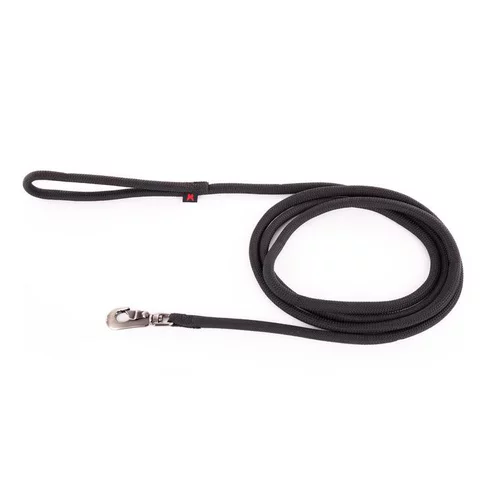 Laisse ronde pour chien coloris noir 1,3 cm x 2 m