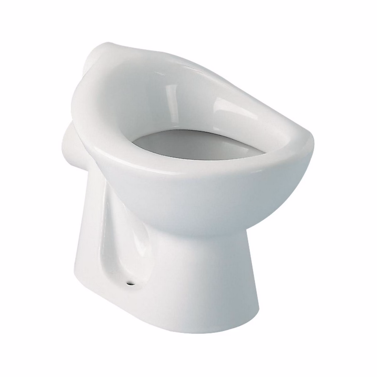 Cuvette WC Crèche ou structure petite enfance – Cuvette indépendante Crèche, Hauteur: 24 cm Blanc