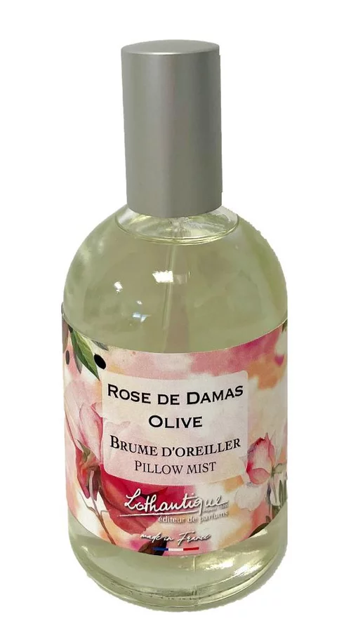 Brume d'oreiller Lothantique Jardin d'aquarelles Rose de Damas Olive – 100 ml