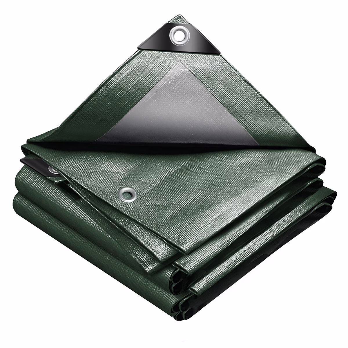 Bâche de Protection en Polyéthylène resistant et impermeable 240g/m² vert et argent 2 × 3m VOUNOT
