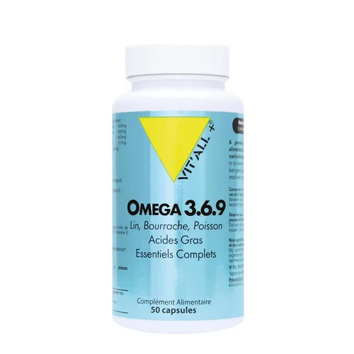 Omega 3-6-9 vit’all + en format de 50 capsules