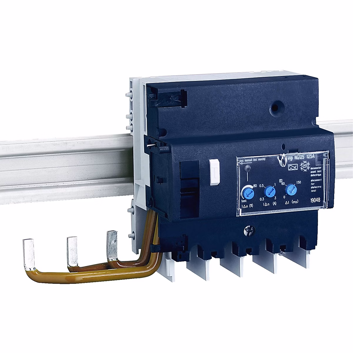 19053 Ng125 Vigi Ng125 – Bloc Différentiel, 63a, 3p, 440v, Réglable 300...3000ma Isr, Schneider Electric