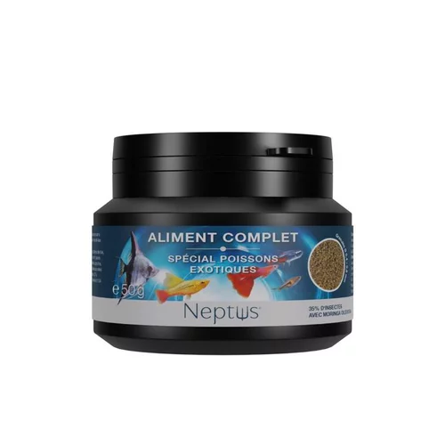 Aliment complet (granulés) pour poissons exotiques Neptus - 100 ml