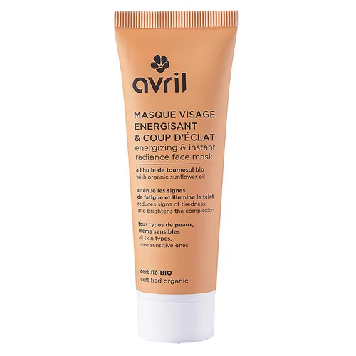 Masque visage énergisant & coup d'éclat Certifié Bio AVRIL - 50 ml
