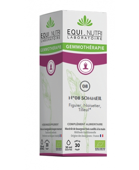 Equi - Nutri - Sommeil n°8 Bio Flacon compte gouttes - 30 ml