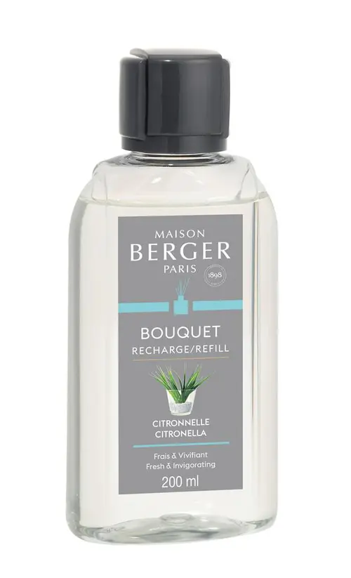 Recharge pour bouquet parfumé senteur citronnelle Maison Berger Paris - 200 ml