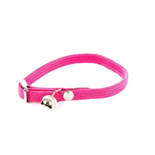 Collier élastique pour chat rose
