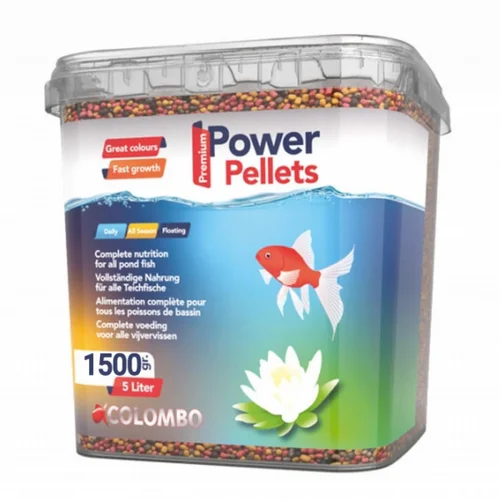 Granulés poissons 3mm enrichis - COLOMBO BASSIN Power Pellets - 1.5kg / 5L