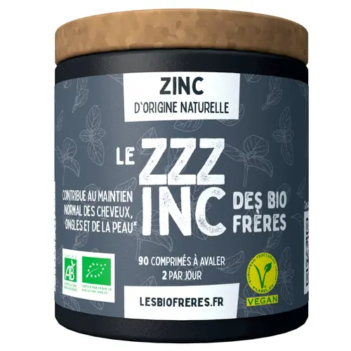Zinc d’origine naturelle Les bio frères Le Zzzinc - 90 comprimés