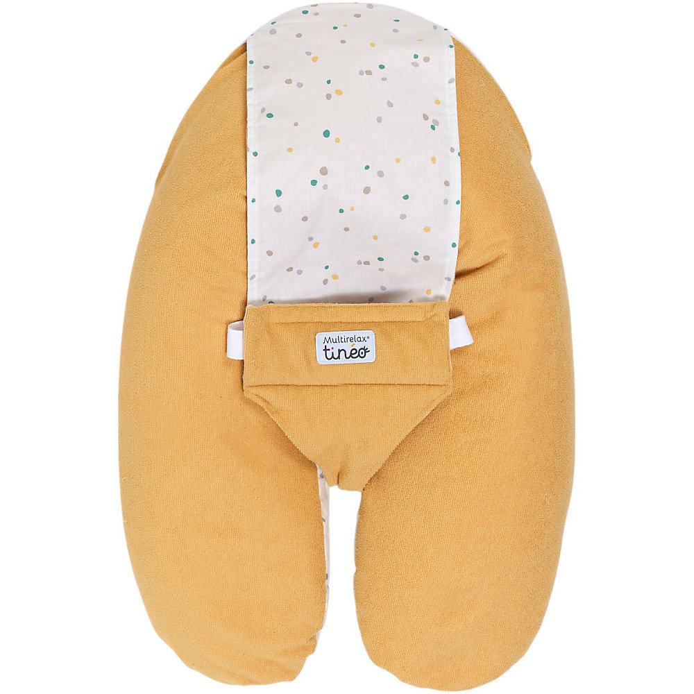 Coussin maternité 3 – en | 1 TINEO MultiRelax jaune pois réversible déhoussable