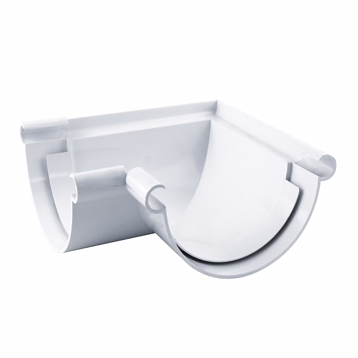 Evacuation des eaux – Angle universel gouttière ronde 90° D.80 blanc Fitt