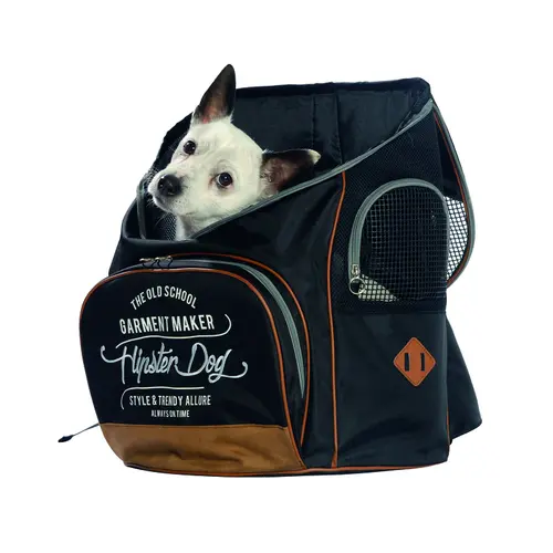 Sac Pack noir pour chien - taille M