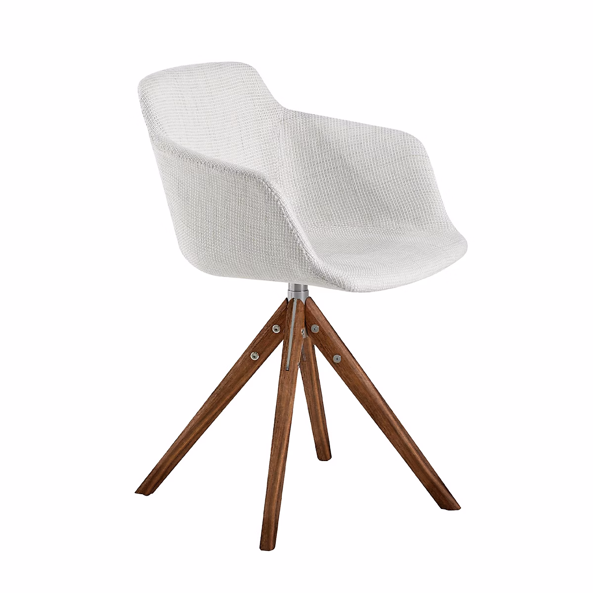 Chaise pivotante en tissu beige | Chaise