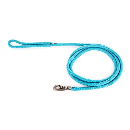 Longe ronde pour chien coloris turquoise 1,3 cm x 3 m