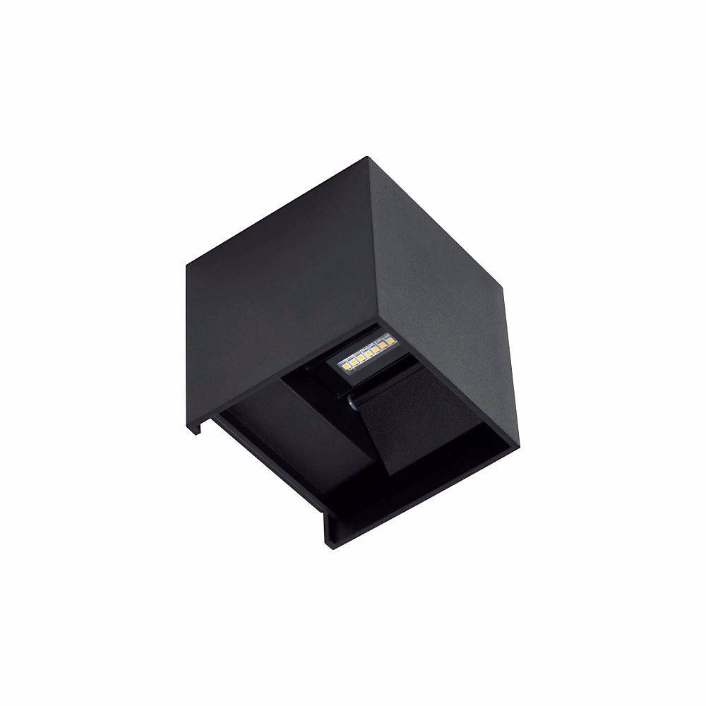 Applique Murale Led Noire Ip54 6 – 8W À Ailettes Orientables 4000K