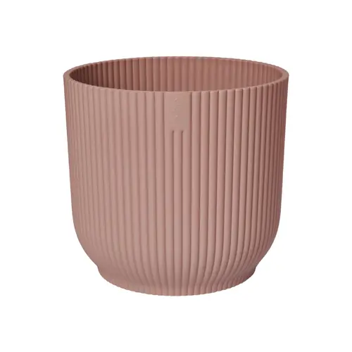 Cache-pot vibes fold coloris rose en plastique recyclé Elho - Ø 30 cm