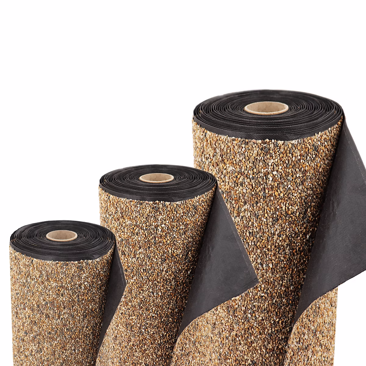 Bâche gravillonnée 10 m x 1 m de large pour les bords de jardin – sable Aquagart