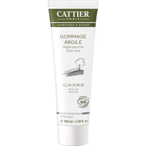 Gommage à l’argile blanche Cattier bio en format de 100 ml