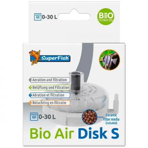 Filtre exhausteur pour aquarium - SUPERFISH Bio Air Disk S
