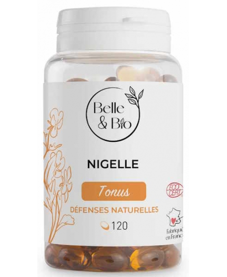 Belle et Bio - huile de Nigelle bio - 120 capsules