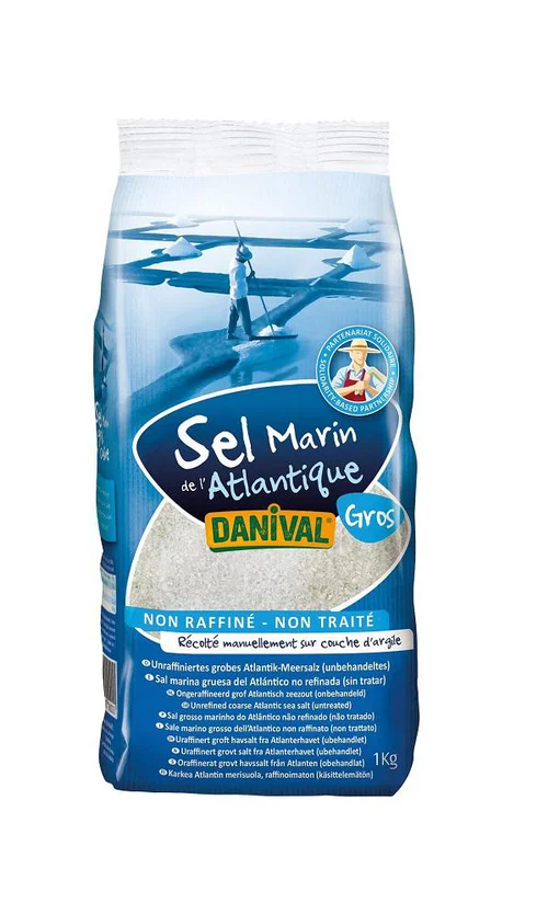 Sel gros de l'Atlantique DANIVAL 1 kg