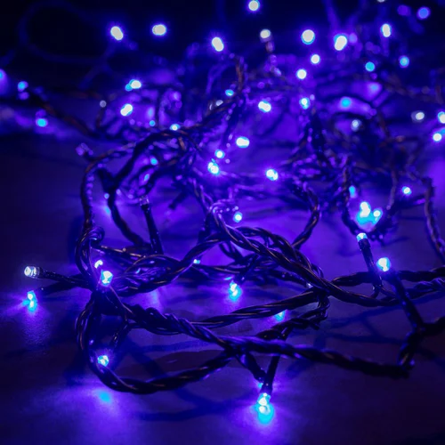 Rallonge de guirlande lumineuse LED bleu sur secteur - 10 m