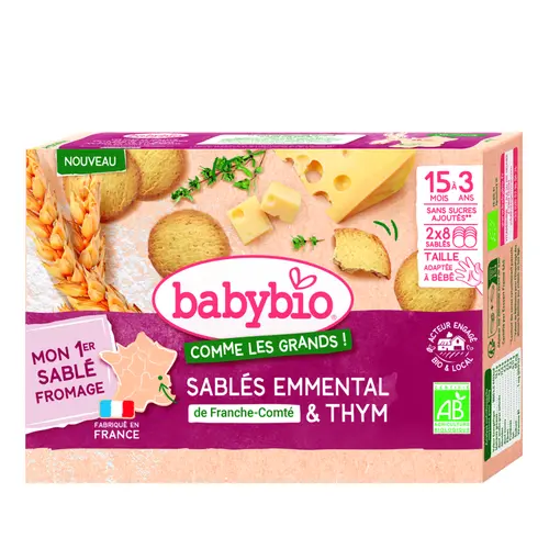 Sablés emmental & thym Babybio - 72 g