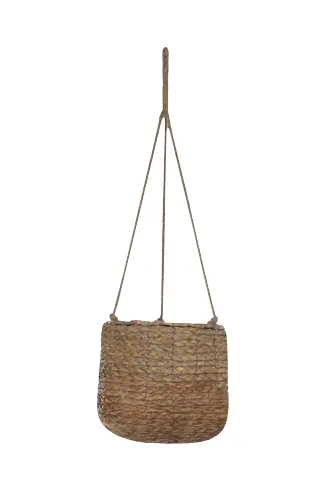 Suspension panier coloris marron en osier Avalon Mica Decorations - 80 x Ø 26 cm