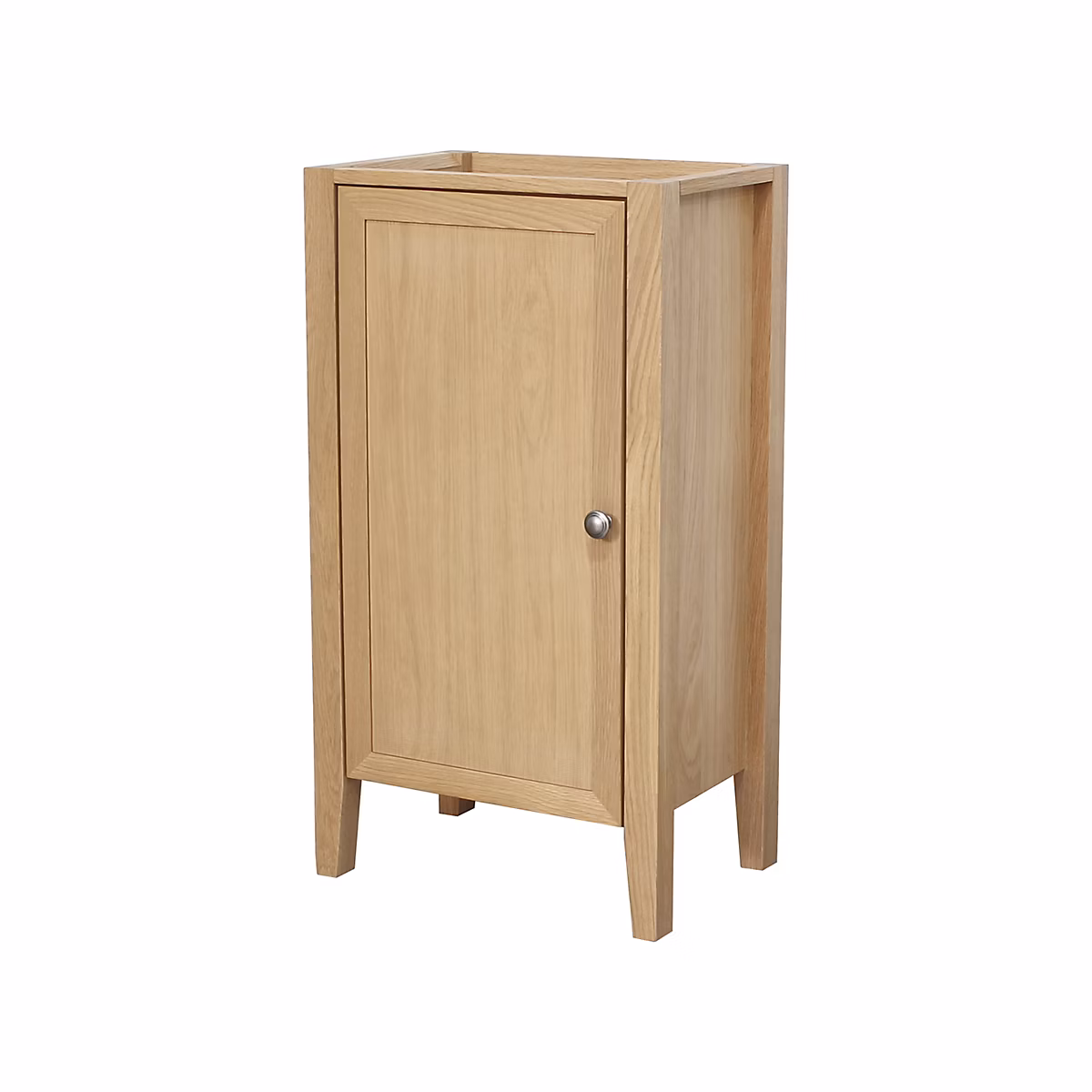 Meuble lave mains à poser l.44 x H.80 – 6 x P.30 cm, placage chêne, GoodHome Perma