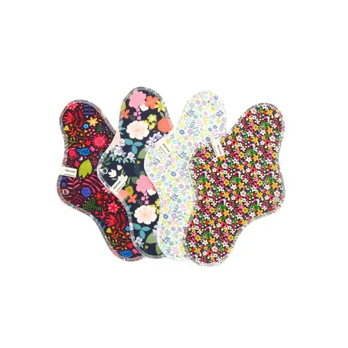 Serviette hygiénique nuit en coton Bio lavable Alterosac - 31 x 20 cm