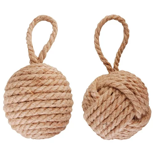 Cale porte en corde beige Ø 13,8 x H 14,2 cm