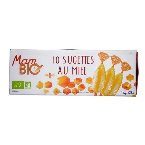 Sucettes au miel x 10 en étui de 150 g