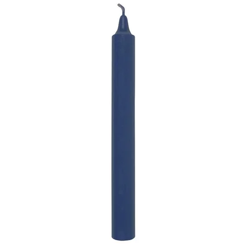 Bougie droite teintée dans la masse bleue L’Atelier de Denis - Ø 2,1 x H 20 cm