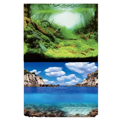 Poster aquascaping dual-side plant/ocean AQUA NOVA - 100x50cm