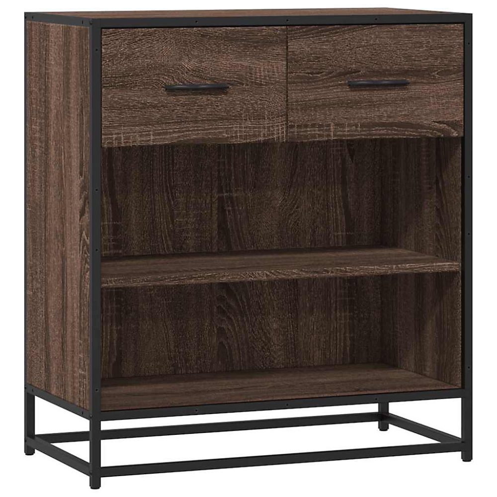 Buffet chêne marron 68 × 35 × 76 cm bois d'ingénierie vidaXL