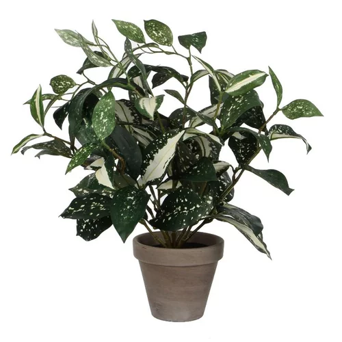 Cordyline artificielle en pot Stan gris Mica Décorations - Ø 11,5/25 cm x 35 cm