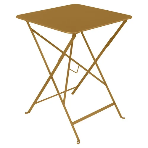 Table pliante Bistro coloris pain d'épices en acier Fermob - 57 x 57 x 74 cm
