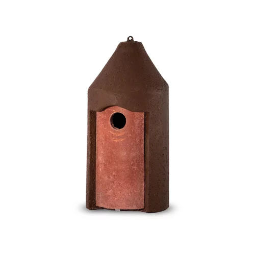 Nichoir pour mésanges charbonnières ou moineaux friquets en béton de bois coloris marron Schwegler – Ø 32 mm