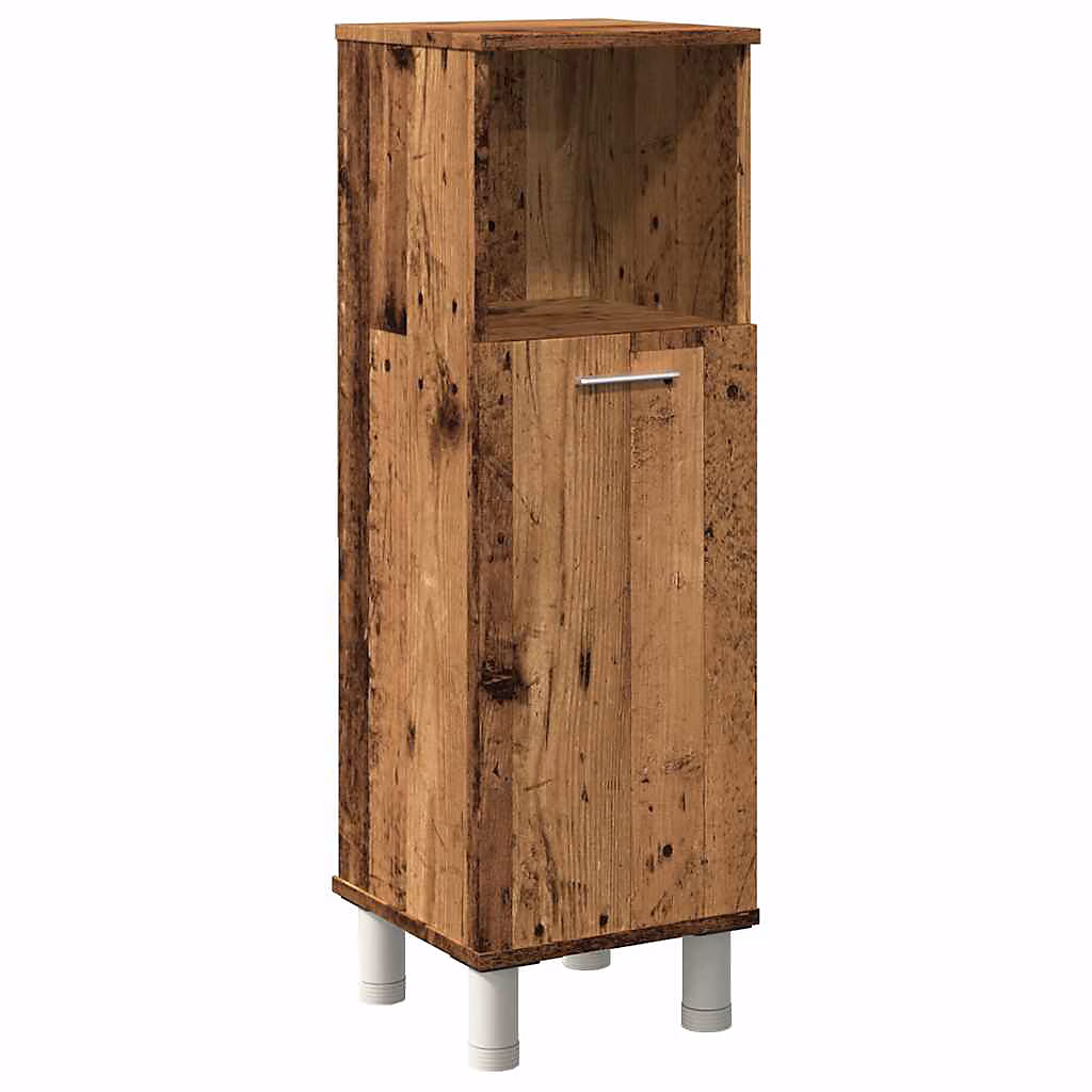 Armoire de salle de bain vieux bois 30 × 30 × 95 cm bois ingénierie vidaXL