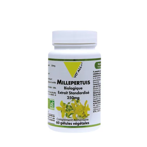 Extrait standardisé de millepertuis bio en boite de 250 mg