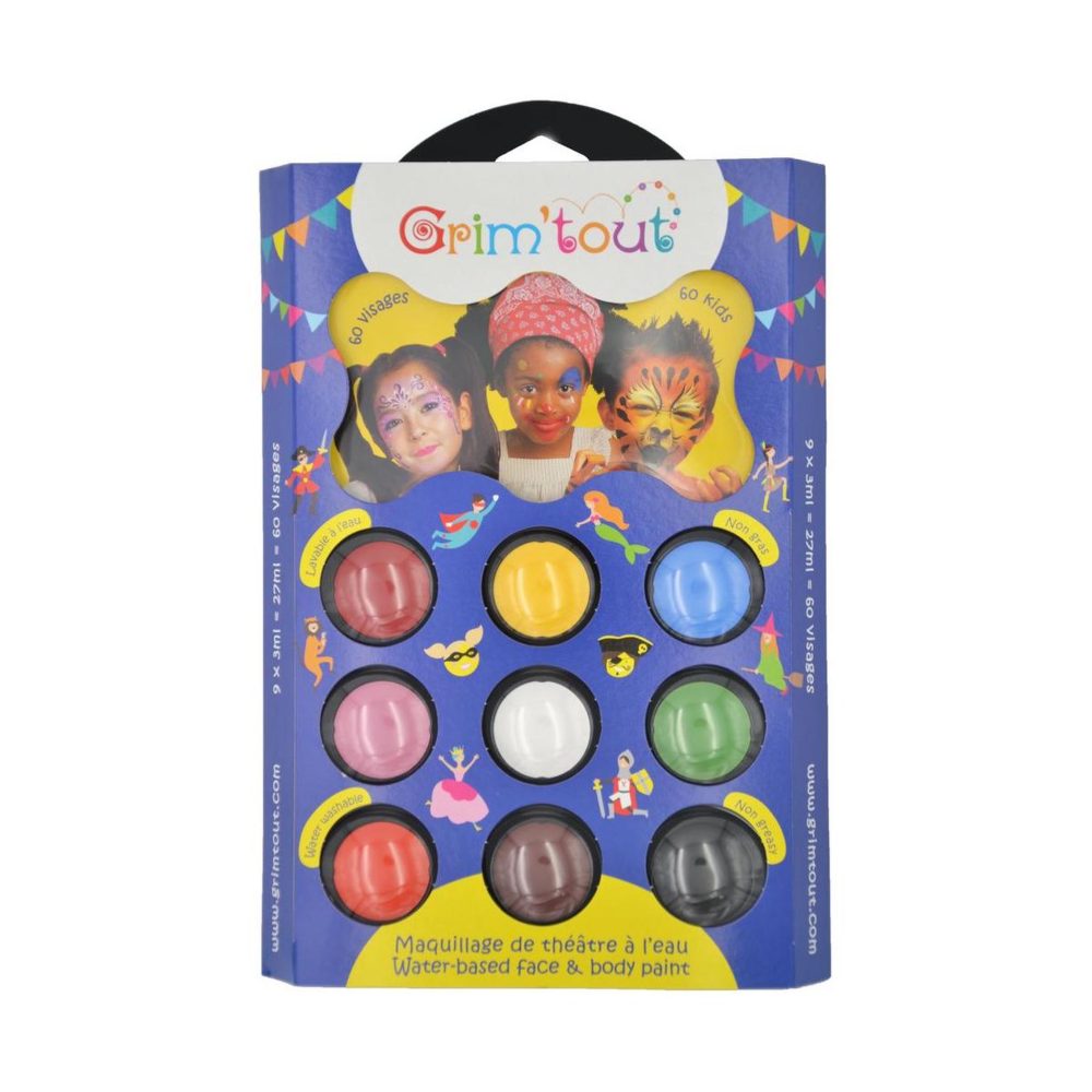 Grim'tout Palette GRIM'TOUT - 9 couleurs - Carnaval