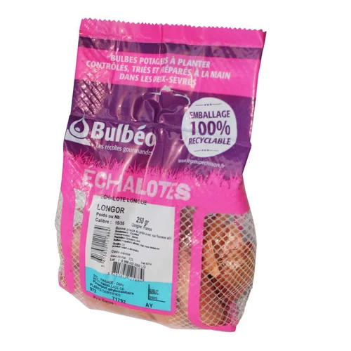 Bulbes d’échalotes longue Longor calibre 15/35, 250 g